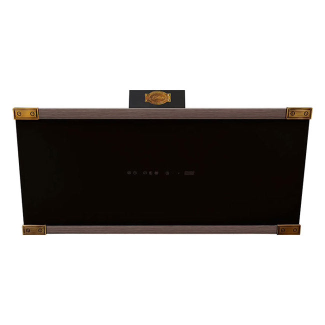 Art Deco 45cm Electric Oven & 90cm Cooker Hood (Black)