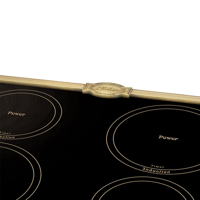 Empire Induction Hob & Art Deco Cooker Hood Bundle (Black)