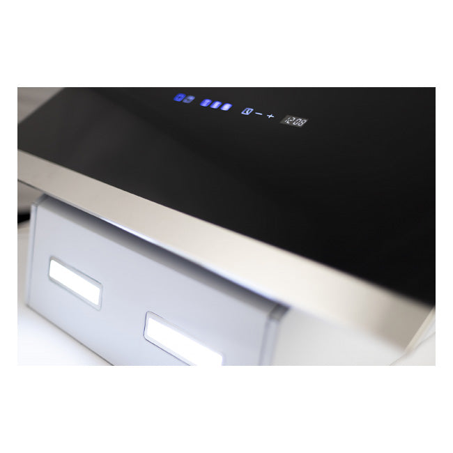 Grand Chef 45cm Electric Oven & 50cm Pro Cooker Hood (Black)