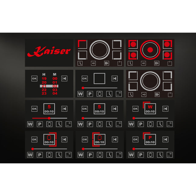La Perle Noire 60cm Steam Oven & 90cm Induction Hob (Black Moire)