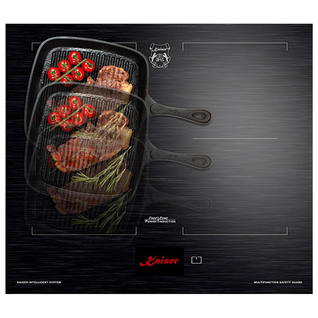 La Perle Noire Electric Oven, 59cm Induction Hob & Cooker Hood Bundle (Black Moire)