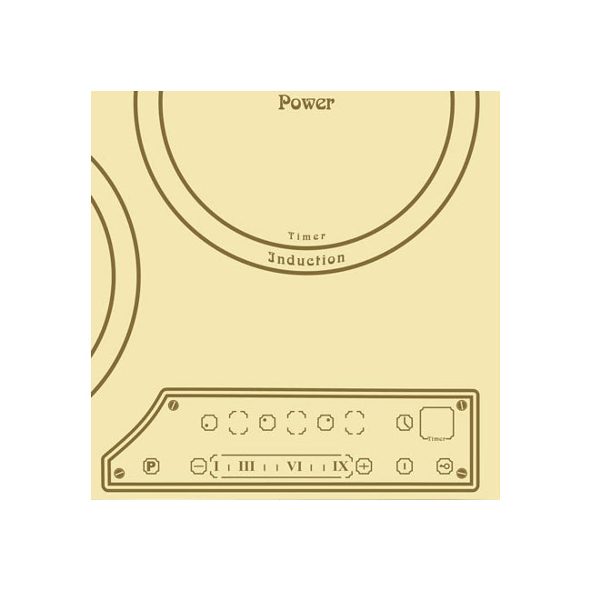 Art Deco 45cm Electric Oven & 45cm Induction Hob (Ivory)