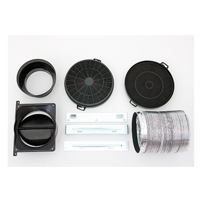 La Perle Noire 60cm Electric Steam Oven & 90cm TFT Cooker Hood (Black Moire)