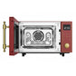 Empire 60cm Electric Oven & 900W Microwave (Bordeaux Red)