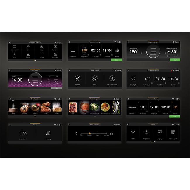 La Perle Noire TFT Display 90cm Steam Oven (Graphite Grey)