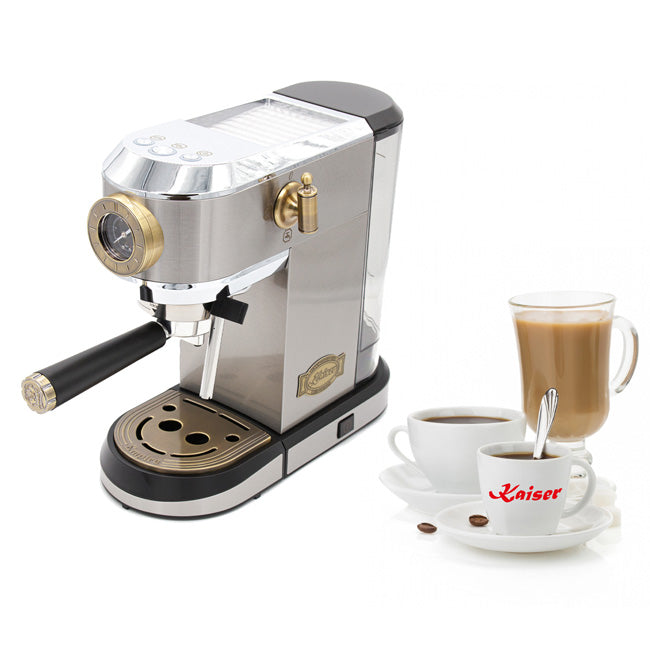 Empire Espresso Coffee Machine & Kettle Bundle (Stainless Steel)
