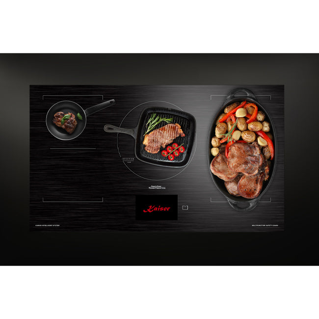 La Perle Noire 60cm Pyrolytic Oven & 90cm Induction Hob (Black Moire)