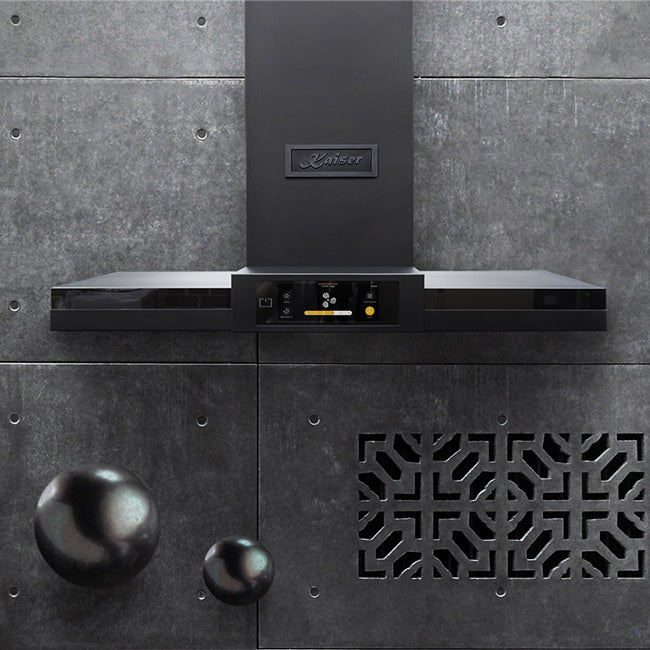 La Perle Noire 90cm TFT Display Cooker Hood (Black Moire)