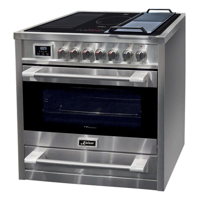 Avantgarde Pro Induction Range Cooker & 90cm Cooker Hood (Stainless Steel)