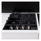 Grand Chef Gas Oven & 4 Burner Gas Hob Bundle (Black)