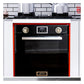 Grand Chef Gas Oven & 80cm Pro Cooker Hood (Black)