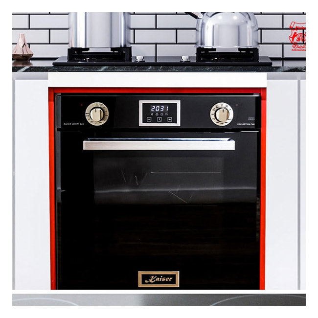 Grand Chef Gas Oven & 80cm Pro Cooker Hood (Black)
