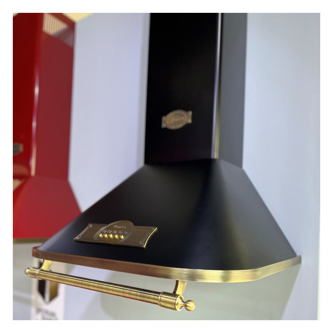 Empire Induction Range Cooker & 90cm Cooker Hood Bundle (Black)