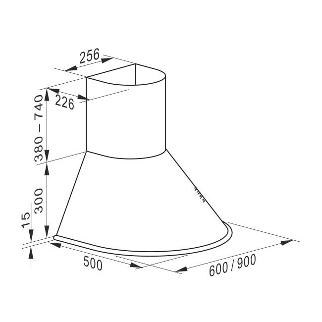 Empire 60cm Induction Hob & Cooker Hood Bundle (Black)