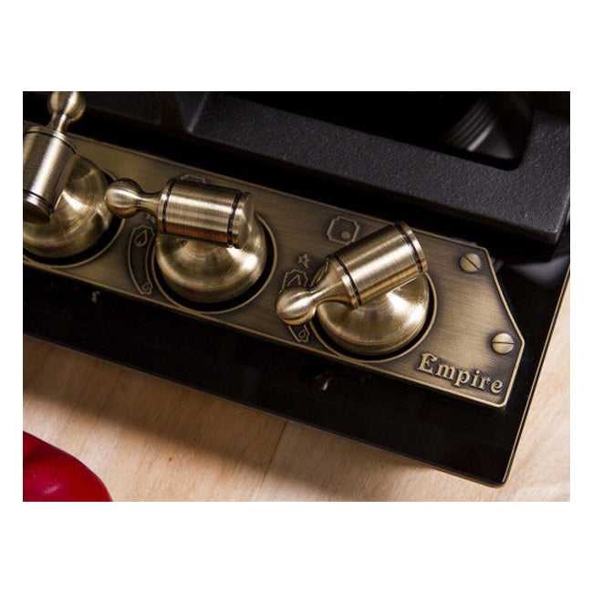 Empire Gas Oven & 4 Burner Gas Hob Bundle (Black)