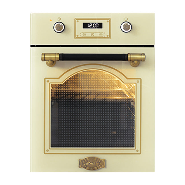 Art Deco 45cm Electric Oven & Empire 60cm Gas Hob (Ivory)