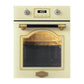 Art Deco 45cm Electric Oven & 45cm Induction Hob (Ivory)