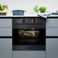 La Perle Noire 60cm Steam Oven & 59cm Induction Hob (Black Moire)