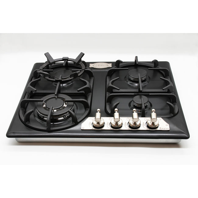 Empire 60cm Gas Hob (Black Silver)
