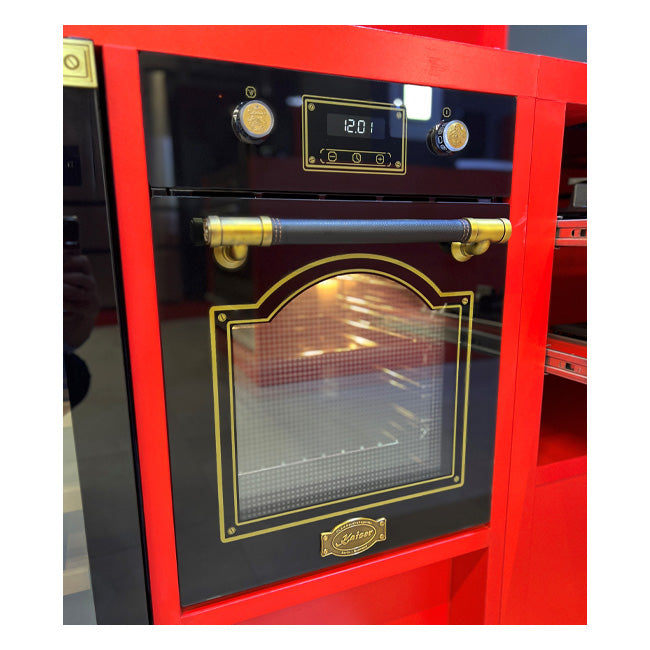 Art Deco Narrow 45cm Electric Oven (Black)