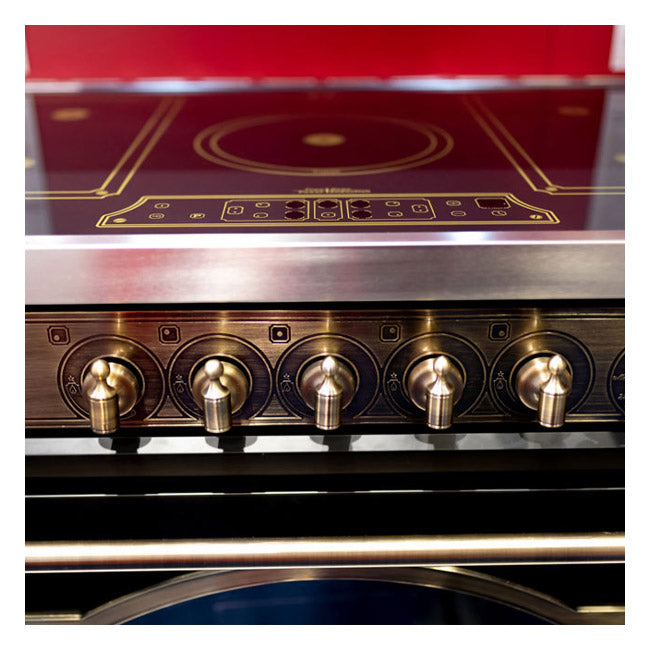 Empire Induction Range Cooker & 90cm Cooker Hood Bundle (Black)