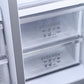 Art Deco American Style Plumbed Fridge Freezer (Bordeaux Red)