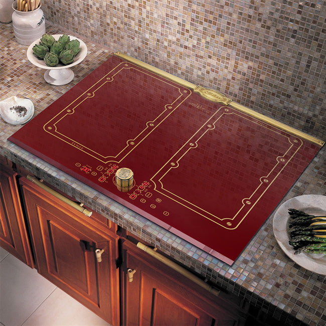 Empire 60cm Induction Hob & Cooker Hood Bundle (Bordeaux Red)