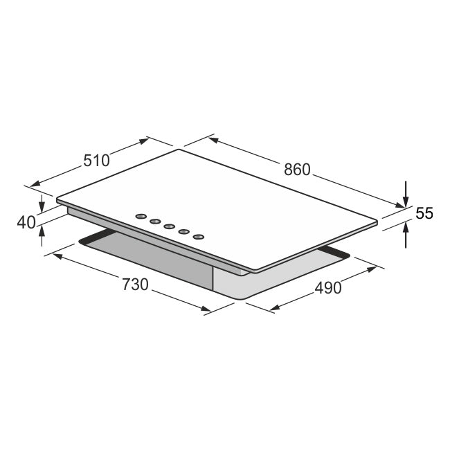 Avantgarde Pro 60cm Electric Oven & 86cm Gas Hob (Stainless Steel)