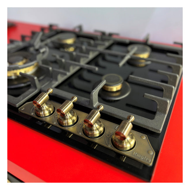 Art Deco 45cm Electric Oven & Empire 60cm Gas Hob (Black)