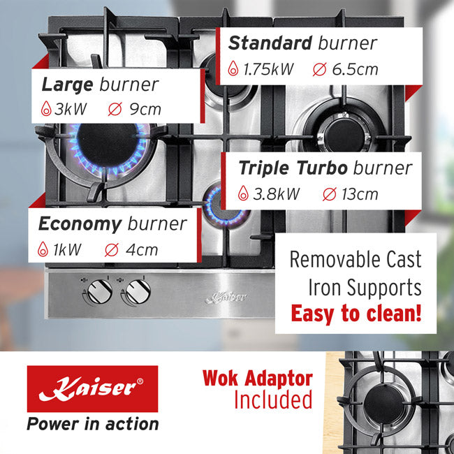 Avantgarde Pro 60cm Electric Oven & Grand Chef 60cm Gas Hob (Stainless Steel)