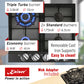 Grand Chef Gas Oven & 4 Burner Gas Hob Bundle (Black)