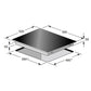 Grand Chef 59cm Induction Hob (Black)
