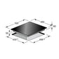 Grand Chef 45cm 3 Zone Induction Hob (Black)