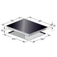 La Perle Noire 90cm Induction Hob (Black Moire)