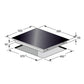 La Perle Noire 59cm Induction Hob (Black Moire)