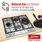 Grand Chef Gas Oven & 4 Burner Gas Hob Bundle (White)