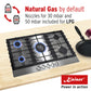 Avantgarde Pro 60cm Electric Oven & Grand Chef 86cm Gas Hob (Stainless Steel)