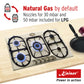 Empire Gas Oven & 5 Burner Gas Hob Bundle Ivory
