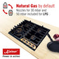 Art Deco 45cm Electric Oven & Empire 60cm Gas Hob (Black)