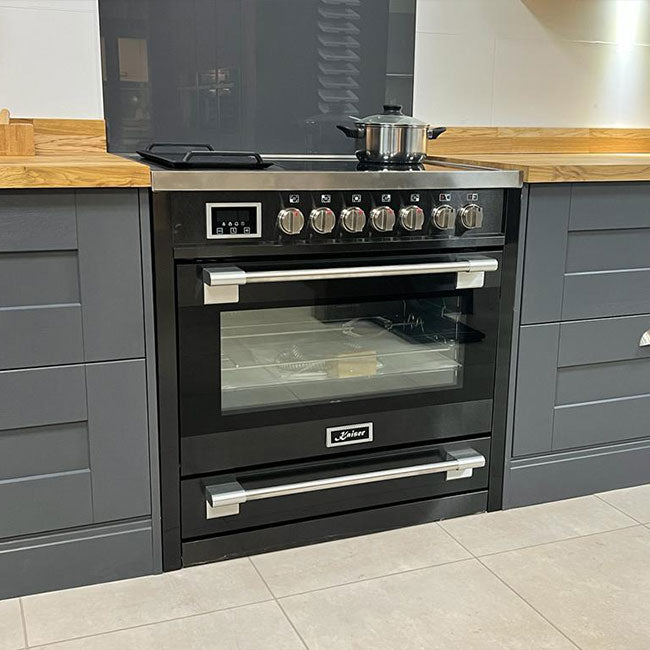 Avantgarde Pro 90cm Induction Range Cooker (Black)