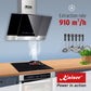 Grand Chef 45cm Electric Oven & 60cm Cooker Hood (Black)
