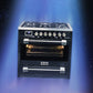 Avantgarde Pro 90cm Dual Fuel Range Cooker (Black)