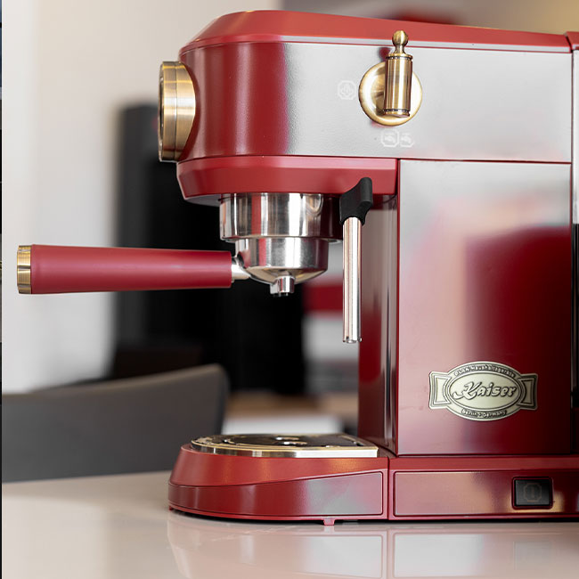 Empire Espresso Coffee Machine & Toaster Bundle (Bordeaux Red)