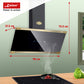 Empire Induction Range Cooker & 90cm Cooker Hood Bundle (Black)