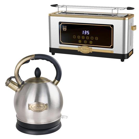 Empire 2 Slice Toaster & Kettle Bundle (Stainless Steel)
