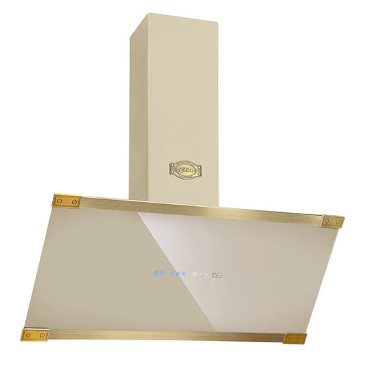 Art Deco 90cm Chimney Cooker Hood (Ivory)