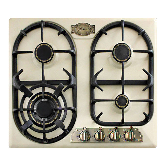 Empire Electric Oven & 4 Burner Enamel Gas Hob Bundle (Ivory)