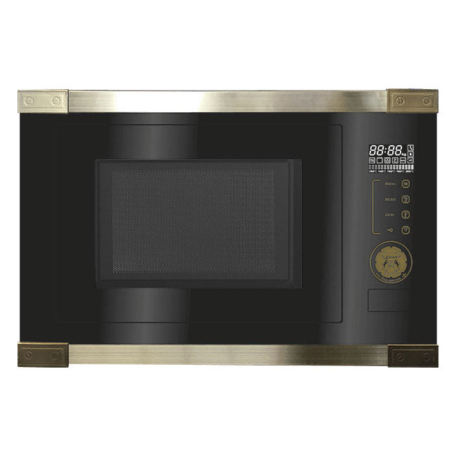 Art Deco Built In 900W Microwave Oven (Black)