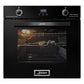 Grand Chef Electric Oven & Built-in Microwave Bundle (Black)