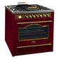 Empire 90cm Dual Fuel Range Cooker (Bordeaux Red)